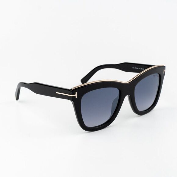 Tom Ford JULIE Women Sunglasses Black Gradient Smoke Cat Eye FT0685 01C NEW main image 11